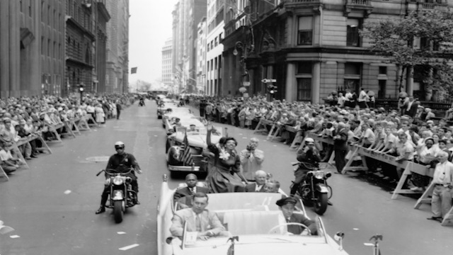 Broadway parade after Athea Gibson Wins Wimbledon