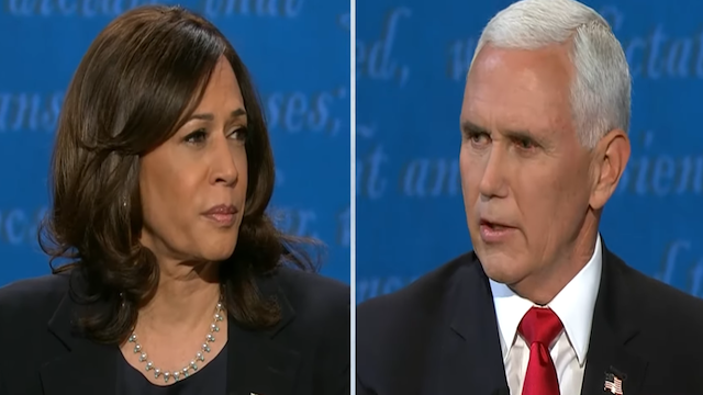  VP Candidate Mike Pince  and Kamala Harris Debate,  Oct 7, 2020