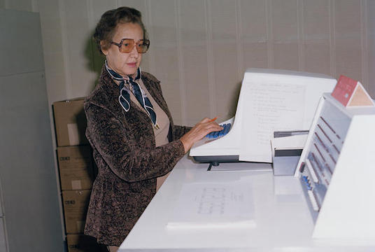 Katherine Coleman Goble Johnson,  NASA mathematician, physicist, and scientist. Credit NASA