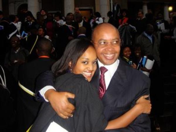 Colonel Patrick Karegeya and daughter